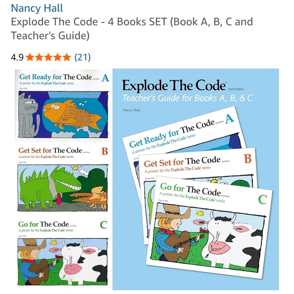 Explode The Code 4 Books Set